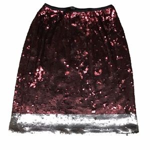 Glamour X Lane Bryant Sequin knee length skirt